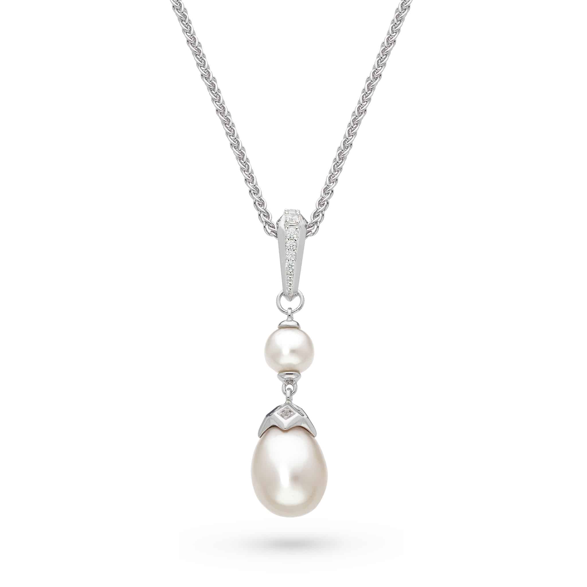 Kit Heath Astoria Glitz Twin Pearl Necklace | Deavesons